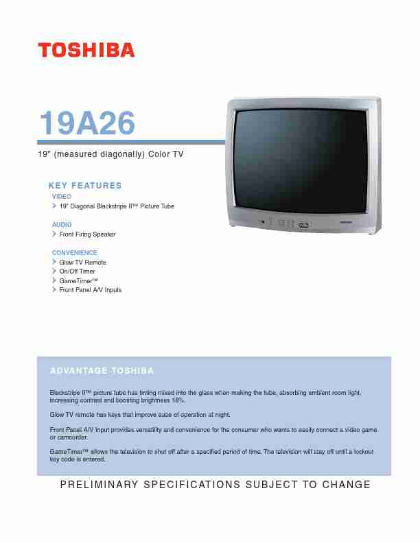Toshiba CRT Television 19A26-page_pdf